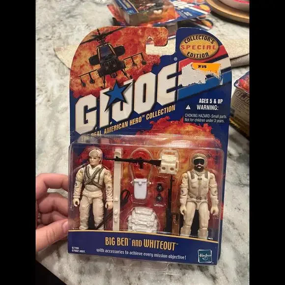 2000 HASBRO GI Joe BIG BEN And WHITEOUT Action Figures Factory Sealed in Box - Picture 2 of 9